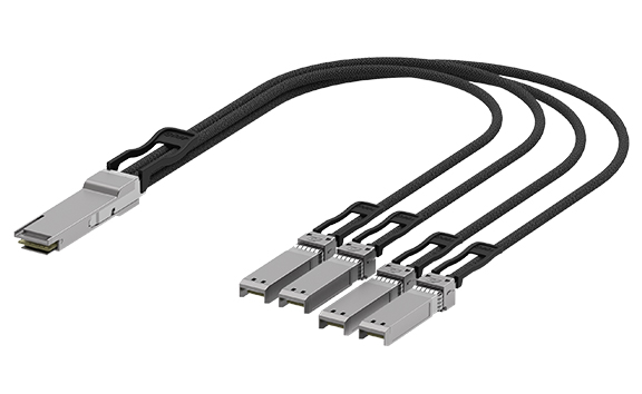 QSFP112 400 Gbps to 4SFP112 100 Gbps DAC